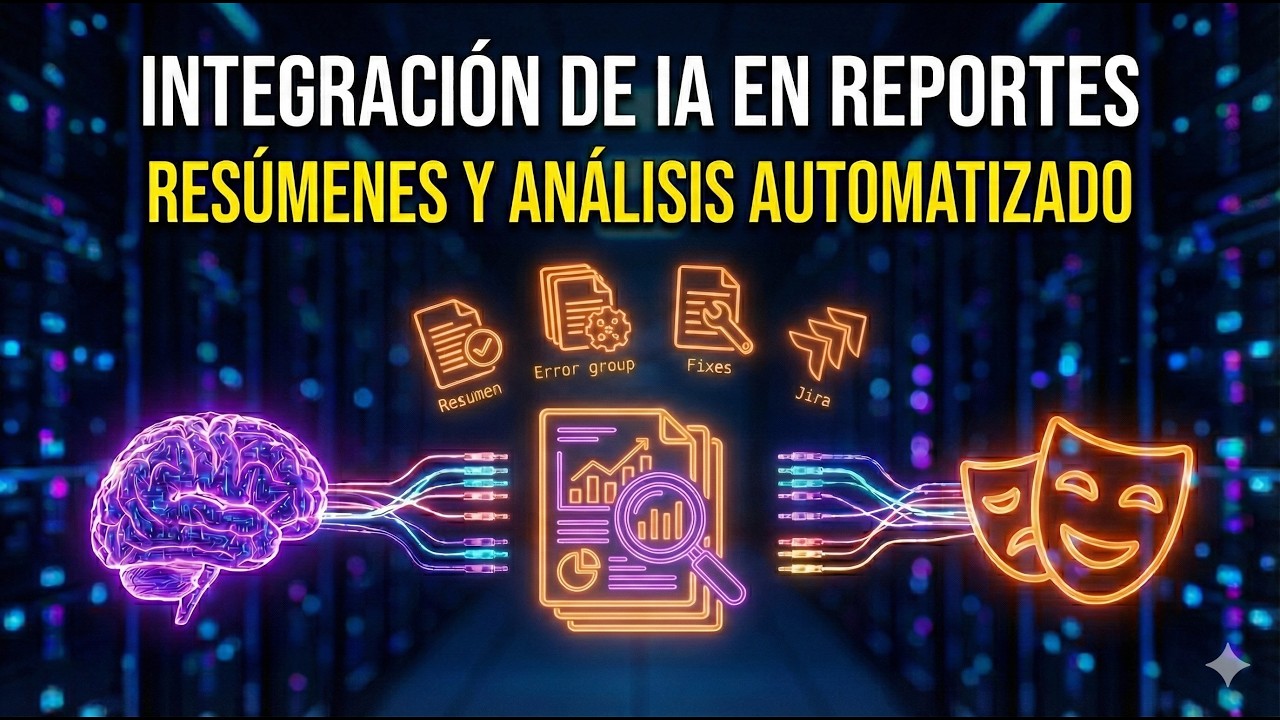 Reporting QA-AI: resumen automático, agrupación de fallos y creación de tickets con IA.