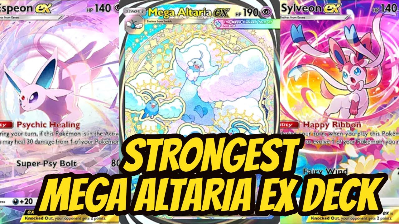 Новая лучшая колода Psychic с Mega Altaria EX из Mega Rising Booster в Pokemon TCG Pocket