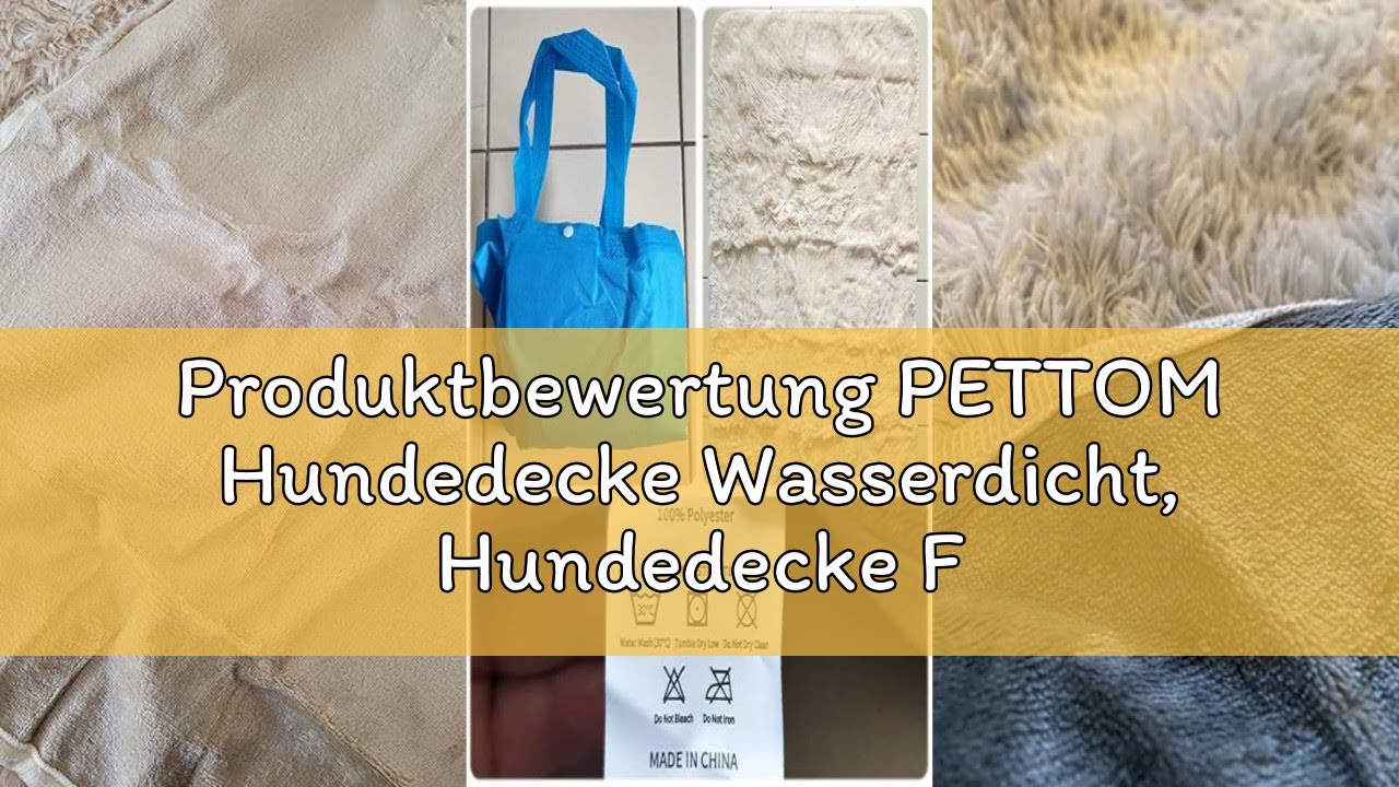Produktbewertung PETTOM Hundedecke Wasserdicht, Hundedecke Flauschig aus Sherpa Fleece, Hunde Decke