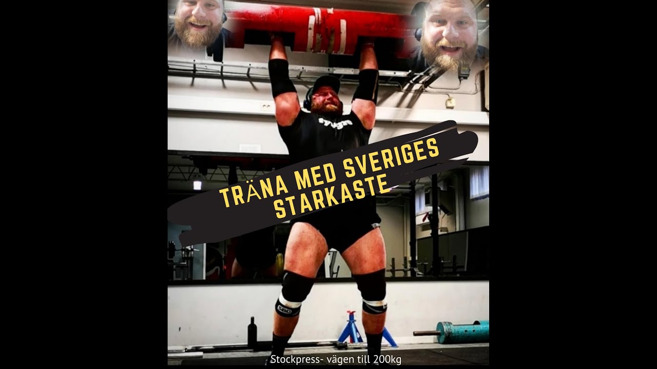 Träna med Sveriges Starkaste - vägen till 200kg stockpress