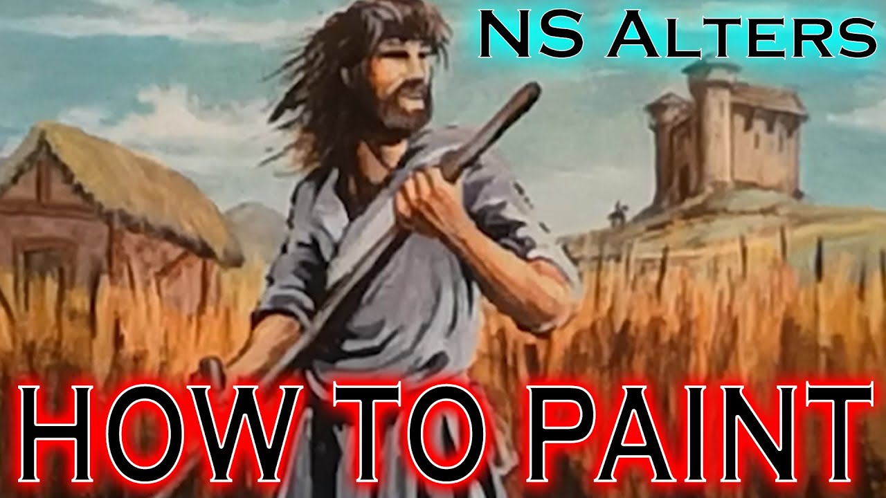 How to Paint Swords to Plowshares - MTG Card Alters