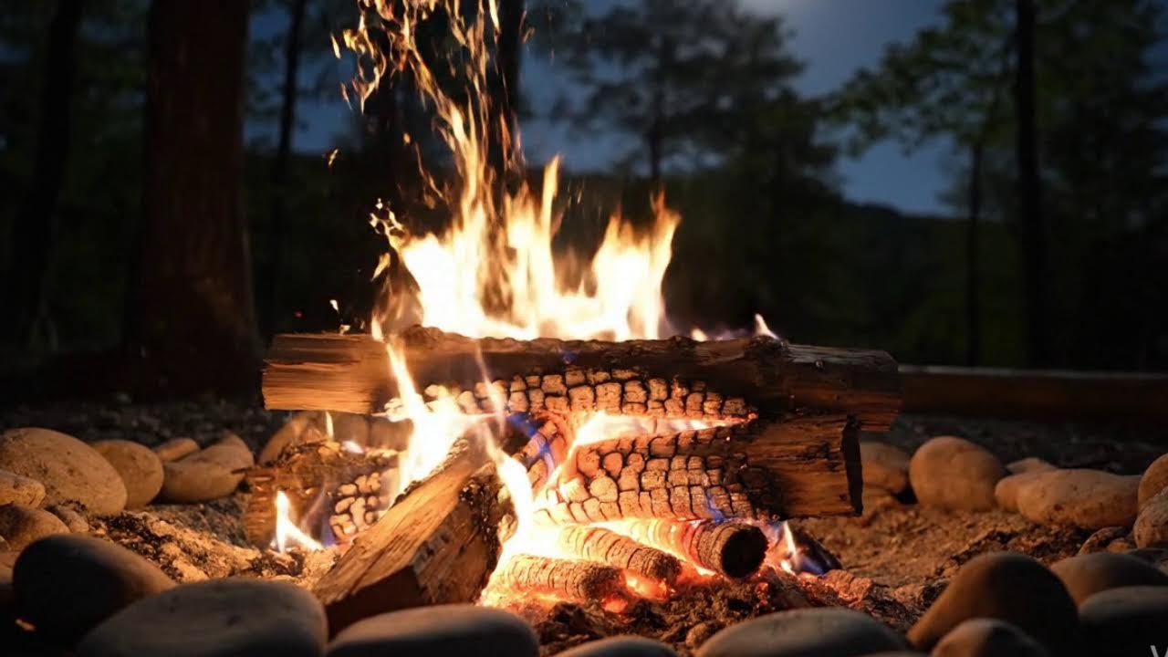 Streaming Calming Campfire Sounds | ASMR for Sleep