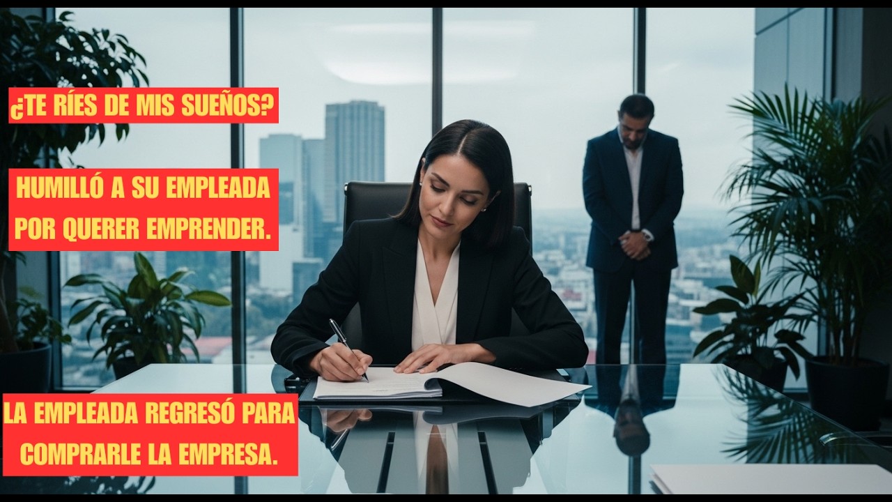 SE RIÓ DE LA EMPLEADA QUE PIDIÓ UN PRÉSTAMO. AÑOS DESPUÉS, ELLA VOLVIÓ PARA COMPRAR SU EMPRESA.