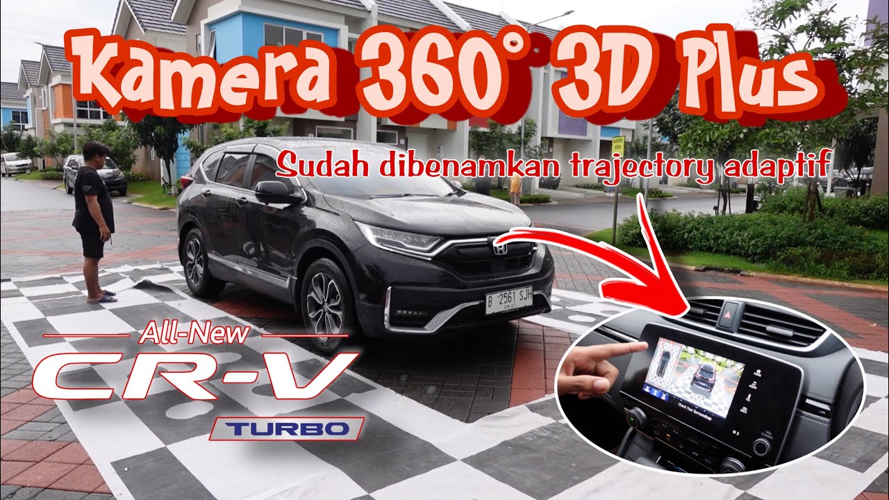 Kamera 360° 3D Plus with trajectory adaptive | Honda CRV turbo sensing 2022 tanpa ganti Headunit