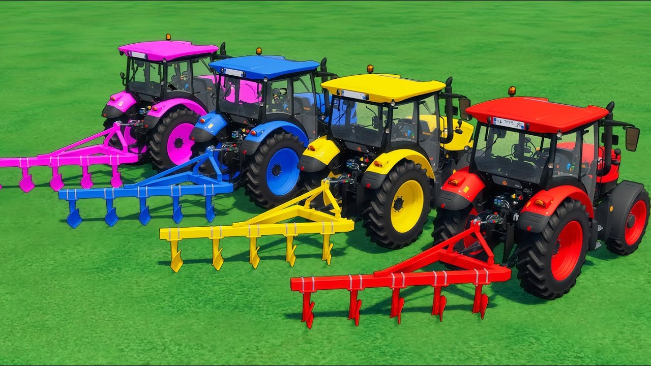 Tractor Showdown: New ZETOR Tractors Battle it Out in Colorful Plow Work! 🚜 | Farming Simulator 22
