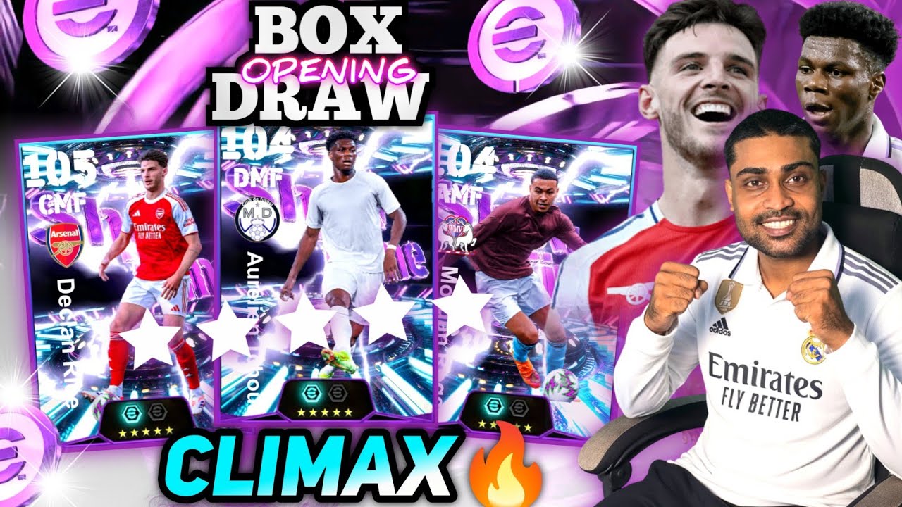 105 Rice+Tchouaméni Showtime Boxdraw EFootball 26🔥| Double Epic | Climax 😱| Central Dominator Pack