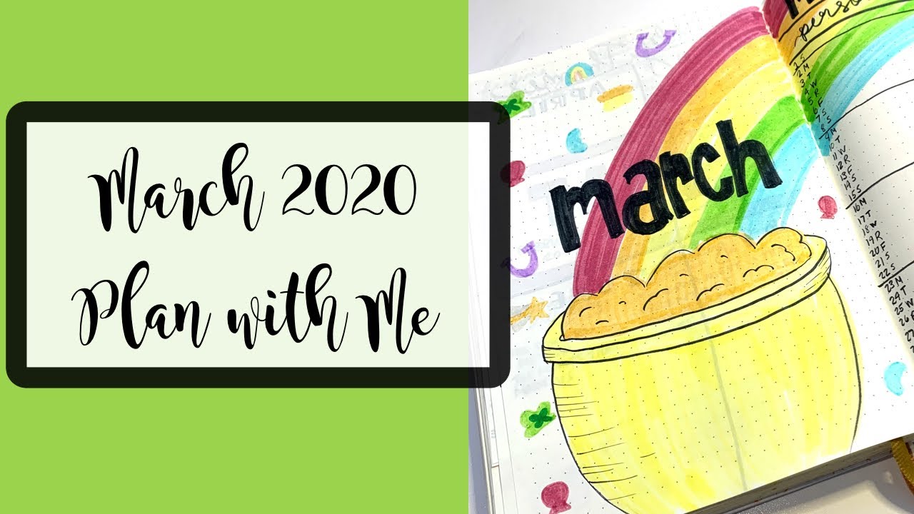 Plan with Me // March 2020 Bullet Journal Setup