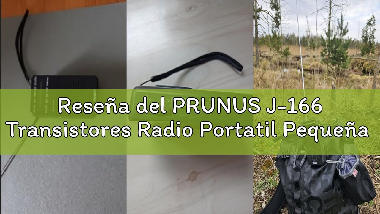 Reseña del PRUNUS J-166 Transistores Radio Portatil Pequeña FM/Am, Radio Pequeña Pilas con Clip Tras