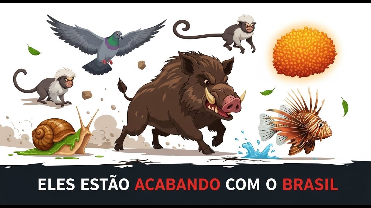 O BRASIL ESTÁ SENDO DESTRUÍDO POR ESSES 10 ANIMAIS INVASORES!