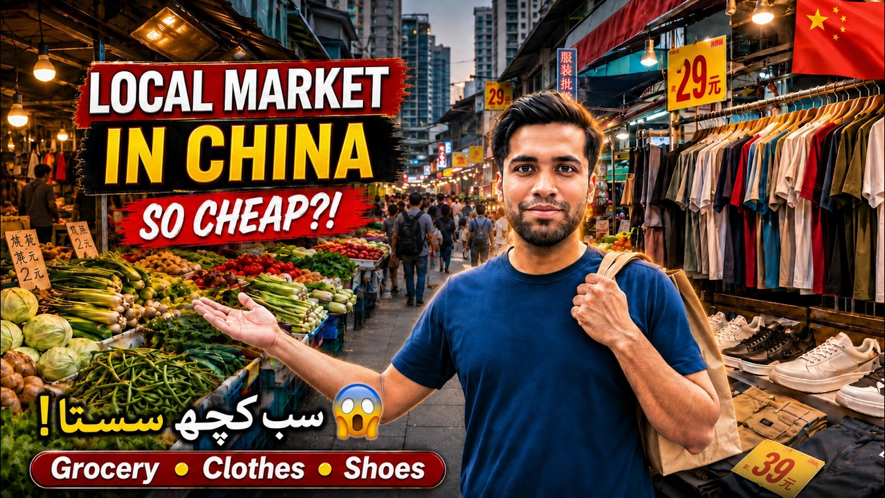 Local Market in China | Sab Kuch Sasta! Grocery, Clothes & Shoes 😱