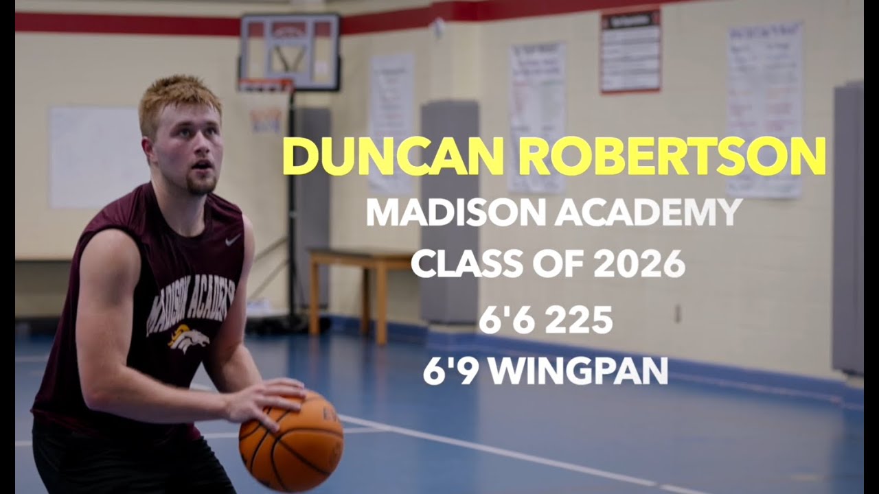 Duncan Robertson Class of 2026 Basketball Shooting Workout