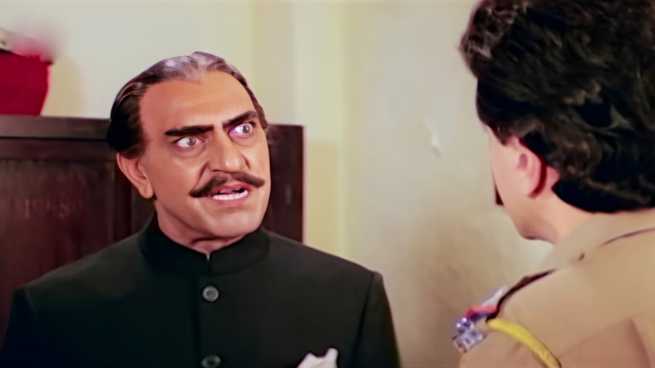 इंस्पेक्टर आज तक ऐसा कोई कानून नहीं बना जो मुझे पकड़ सके | Amrish Puri का जबरदस्त सीन