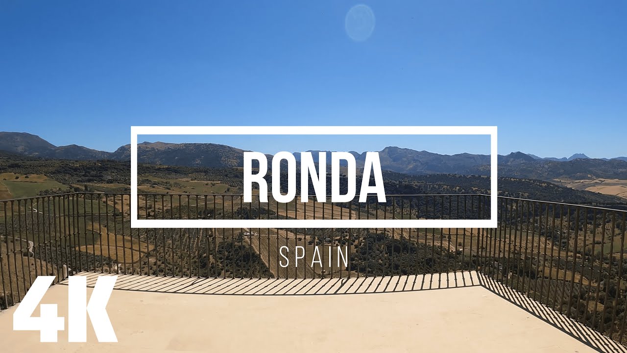 Amazing Village in Spain - Ronda - Virtual Walking Tour 4K with Captions