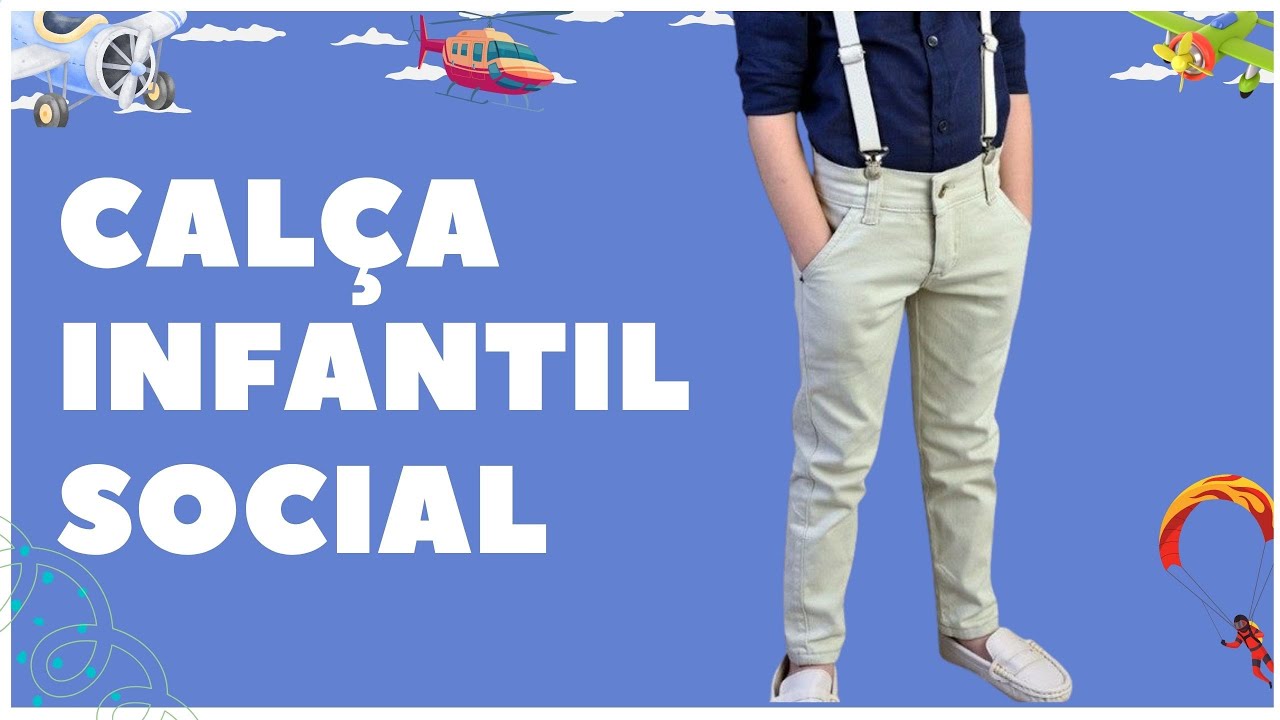 Calça infantil social - modelagem e costura
