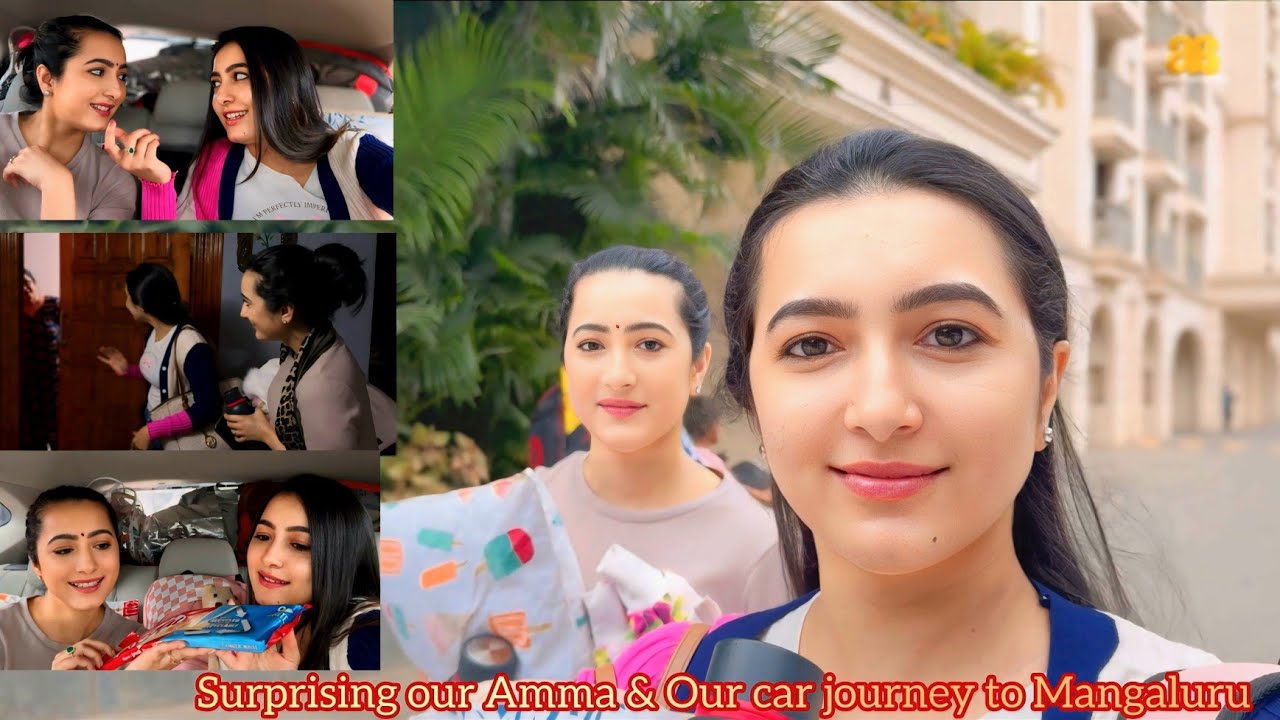 Surprising our Amma & Our Journey to Mangaluru| Adhvithi & Ashvithi Shetty