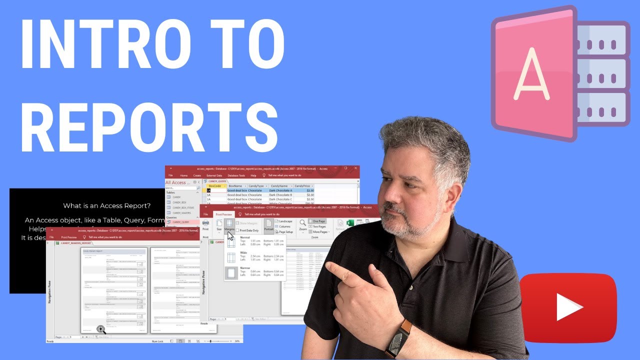 Введение в отчеты в Microsoft Access