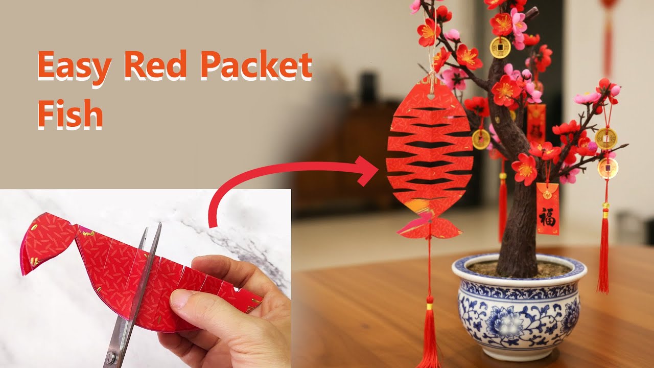 How to Make an Easy Red Packet Fish Decorations  | CNY 2026 Decoration 新春紅包燈籠