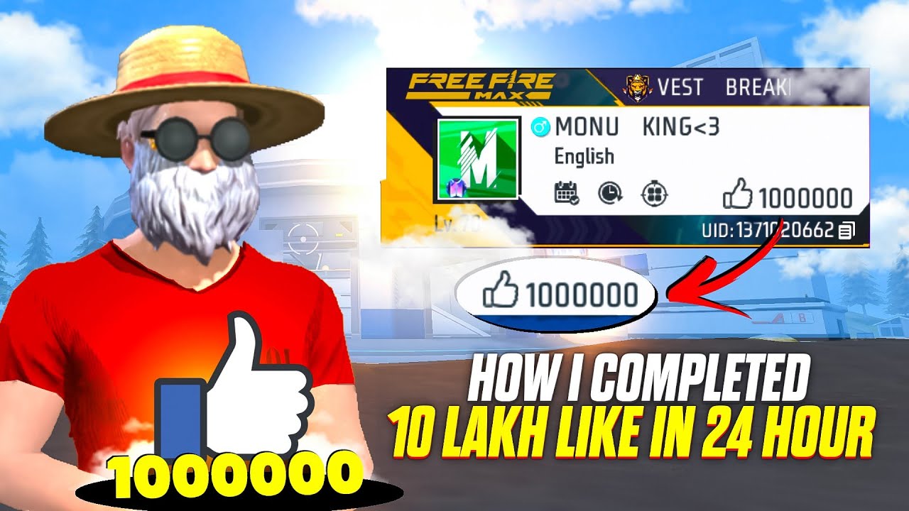 Pushing 10 lakh Like in 24 Hour - MONU KING 