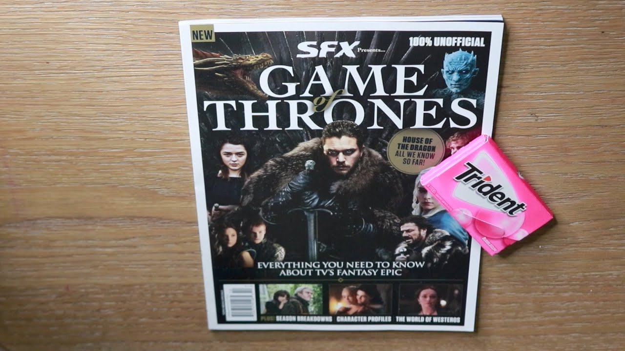 GAME OF THRONES MAGAZINE ASMR TRIDENT
