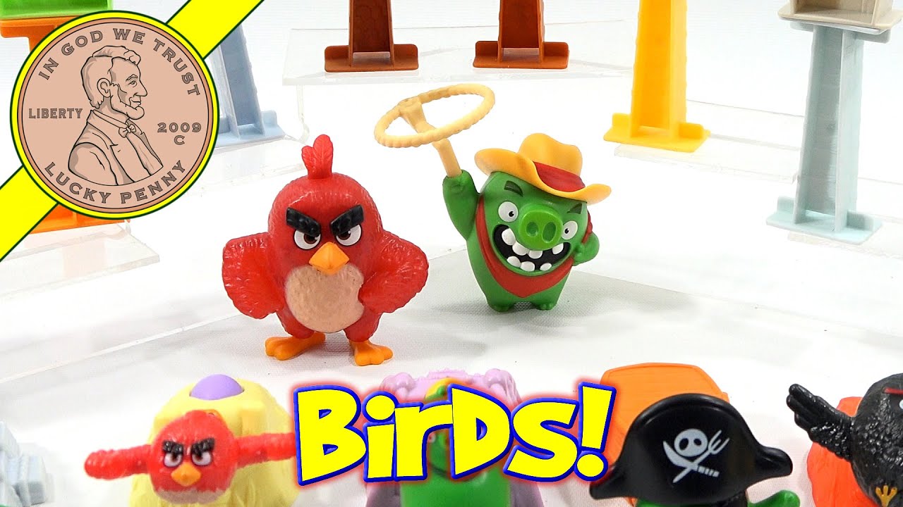 Angry Birds Movie 2016 McDonald's Happy Meal Fast Food Kids Toys