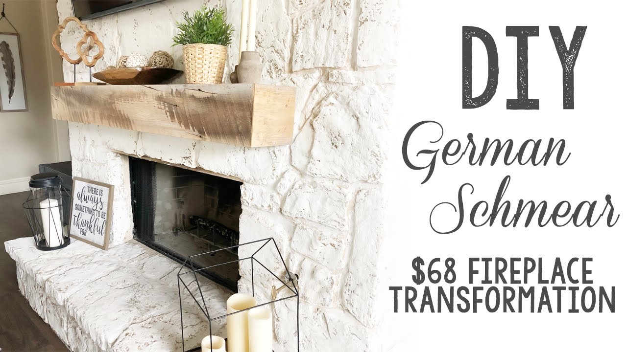 How to German Schmear a Fireplace