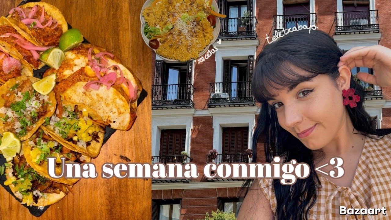 Una semana conmigo :) | Teletrabajo en Madrid ⭐, recetas y muchos hauls 🌸