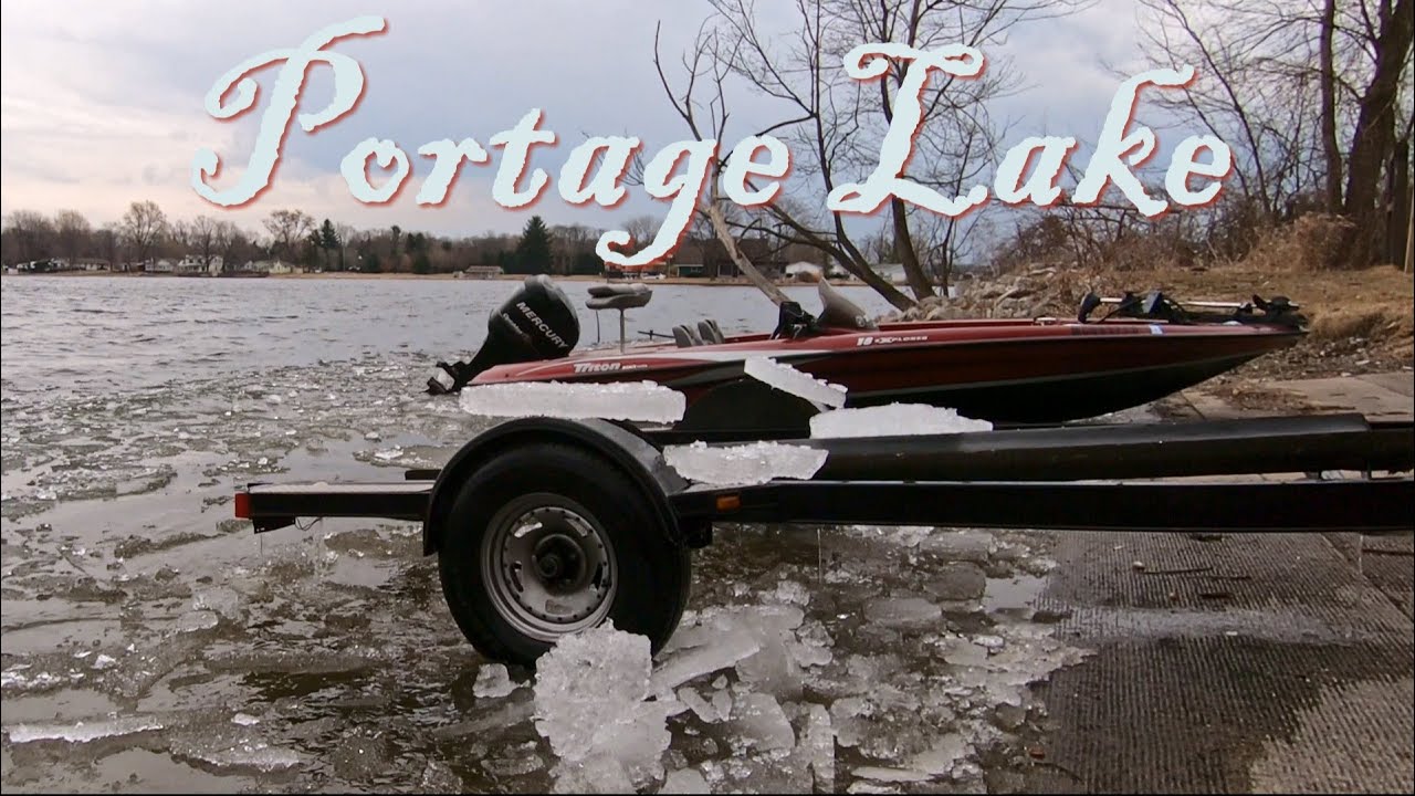Ice Out Fishing on Portage Lake