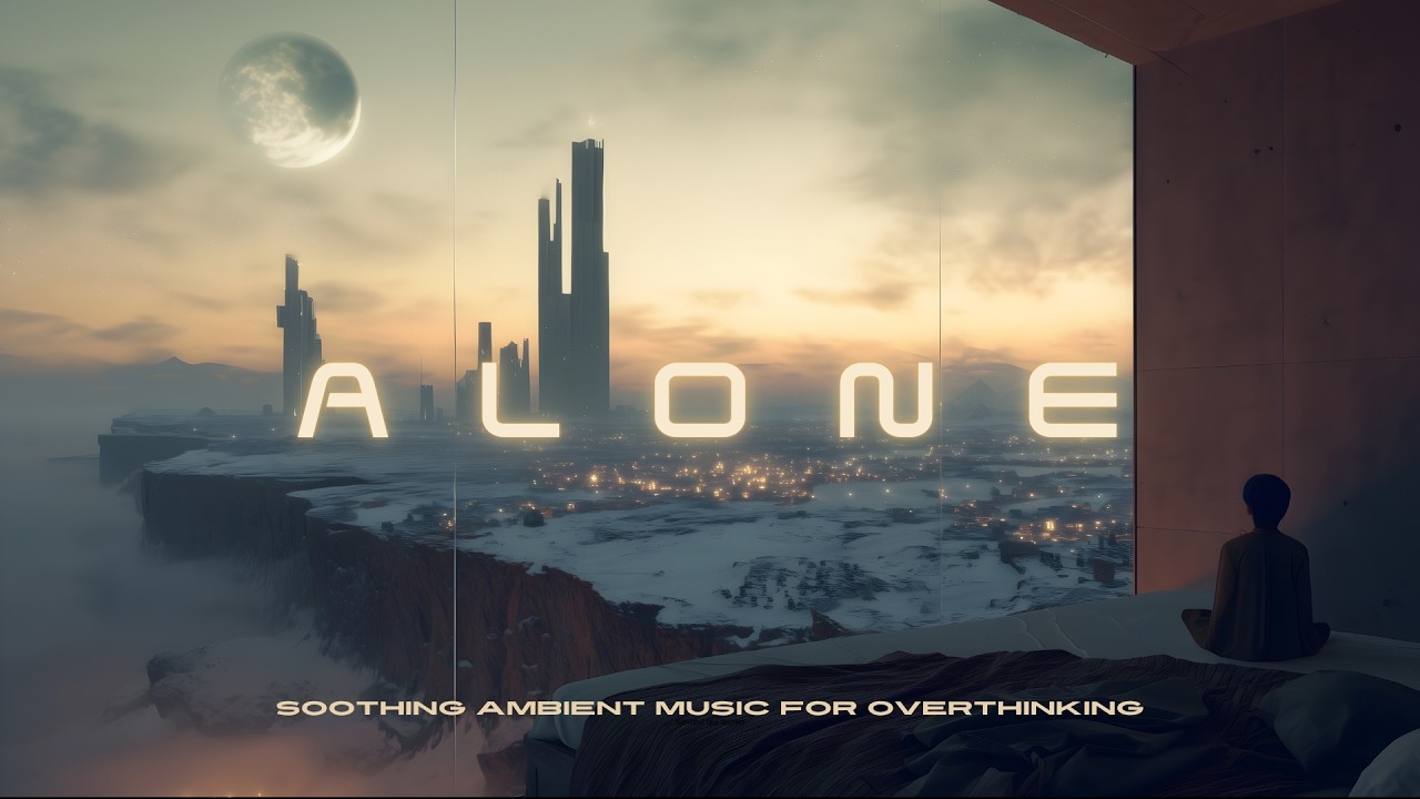 Being Alone, Watching the Sunset in a Sci-Fi City | Ambient Music to Calm the Mind