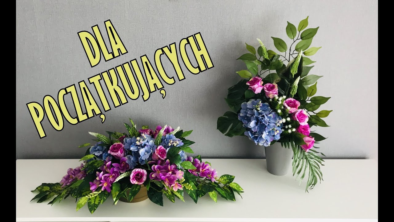 Podstawy tworzenia kompozycji z kwiatów sztucznych // Stroik na cmentarz krok po kroku