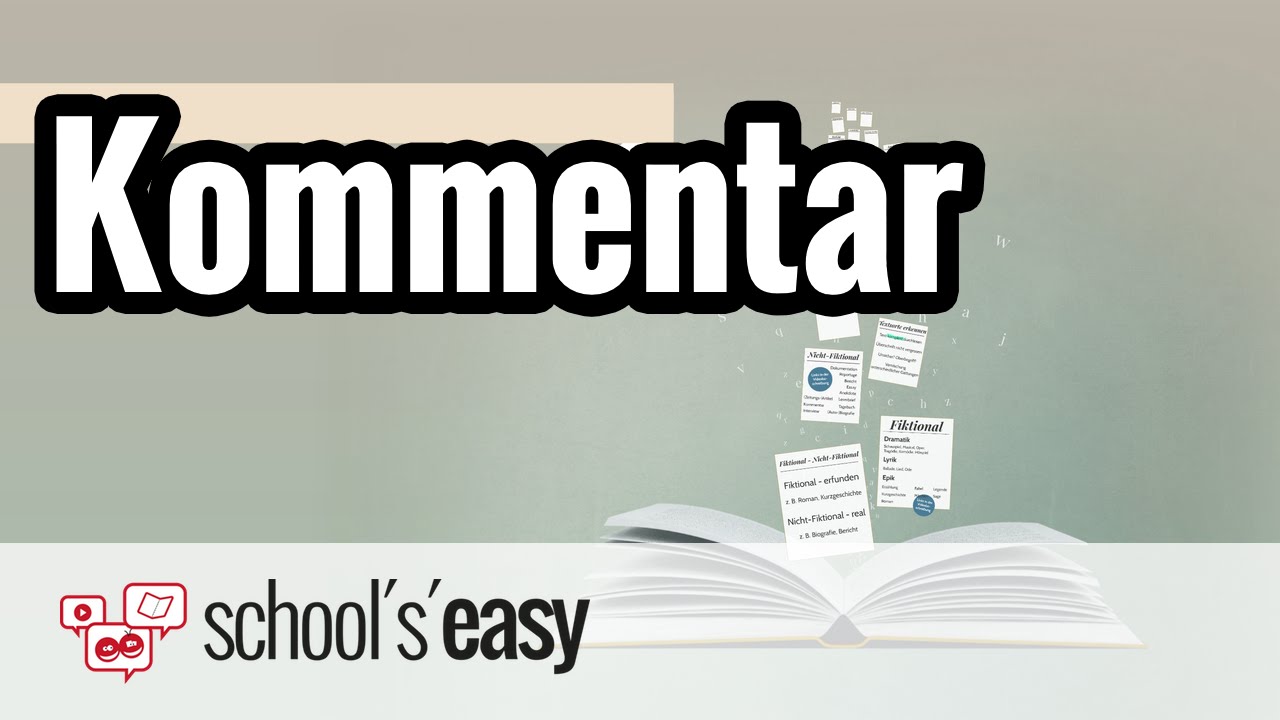 Kommentar - Merkmale - Textsorten unterscheiden