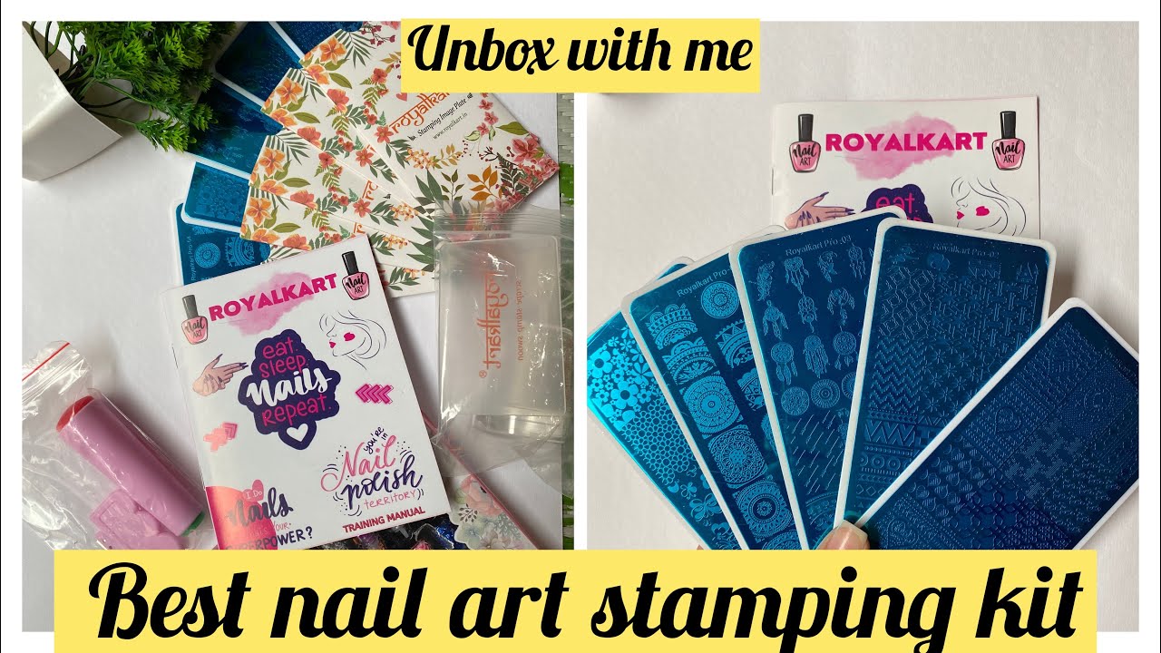 Unboxing nail stamping kit by Royalkart || Best nail art kit for beginners