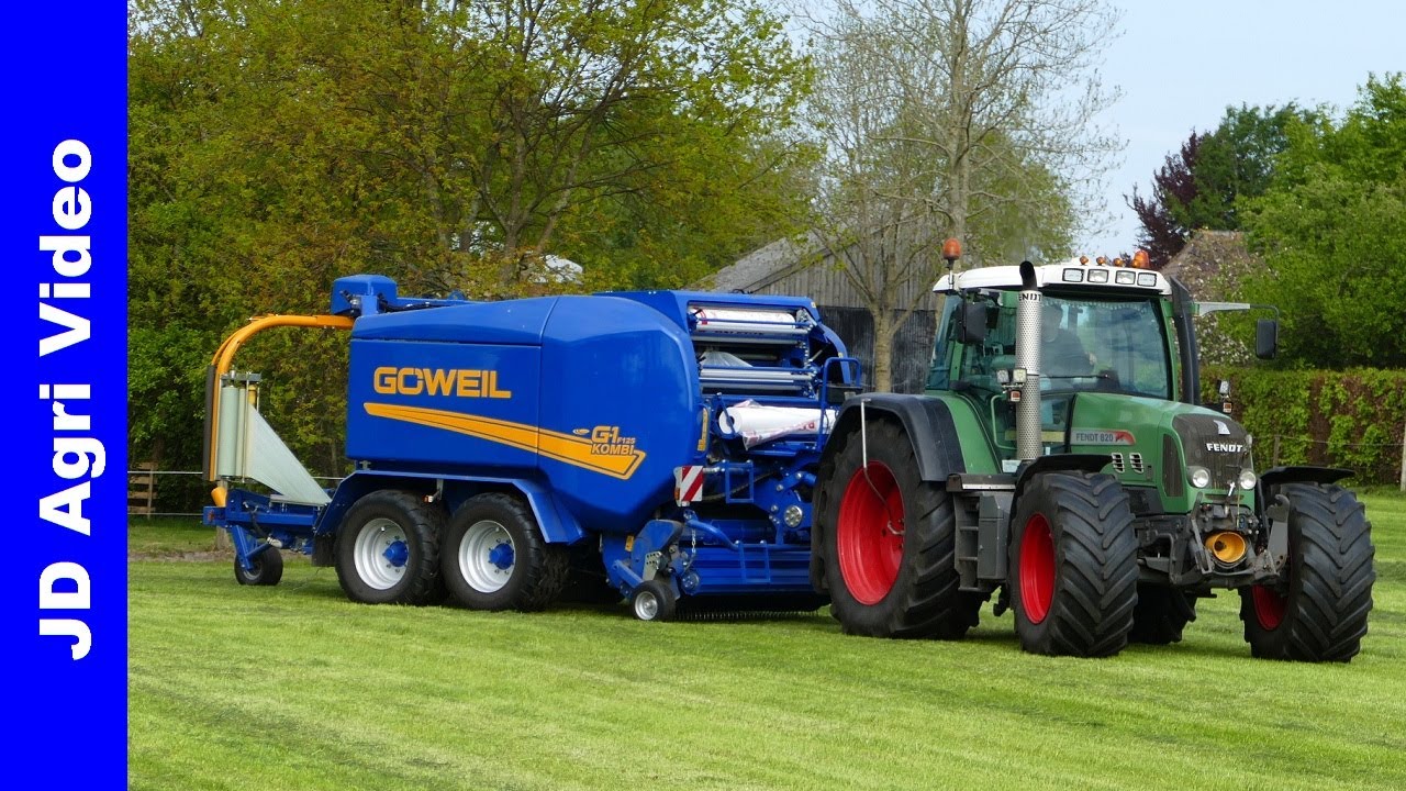 2022 | Fendt 820 + Göweil G1 F125 | Balen persen | Johan Frens Hulshorst | Pressing Bales