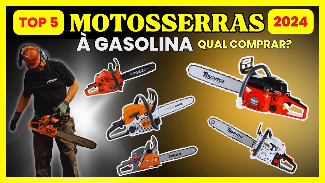 [✅ GUIA 🛒2024]⭐As 5 Melhores Motosserras à Gasolina Boa e Barata⭐