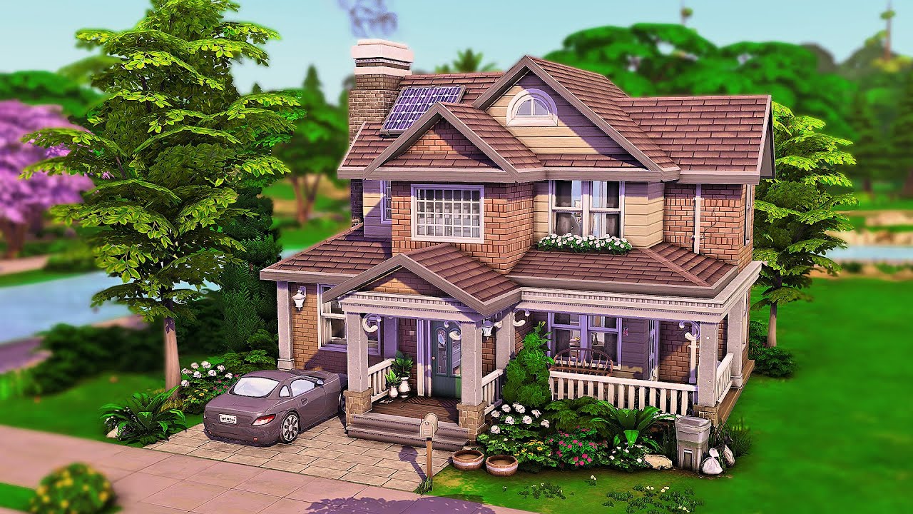 Small Realistic Family Home | The Sims 4 Speed Build