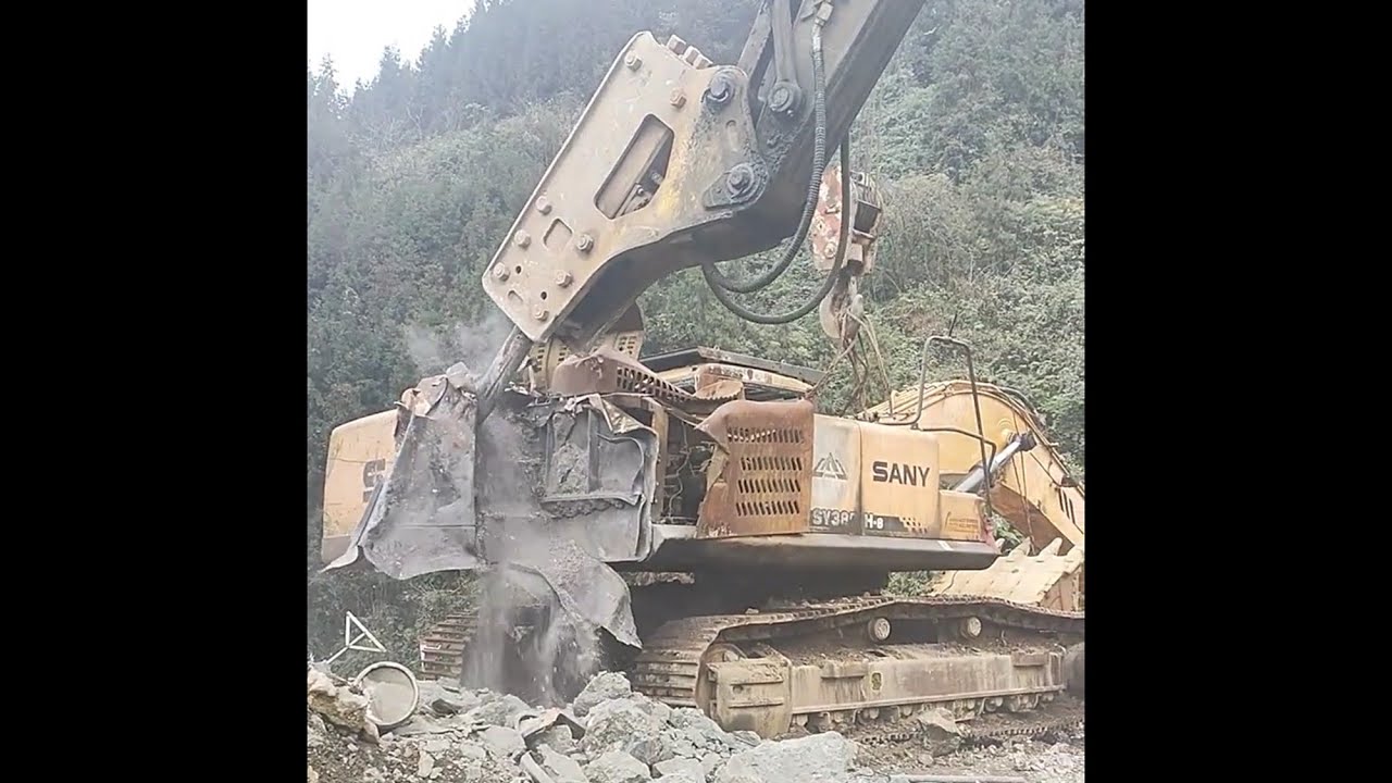 Heavy Machinery working video win【E9】---powerful machinery& excellent operating skills