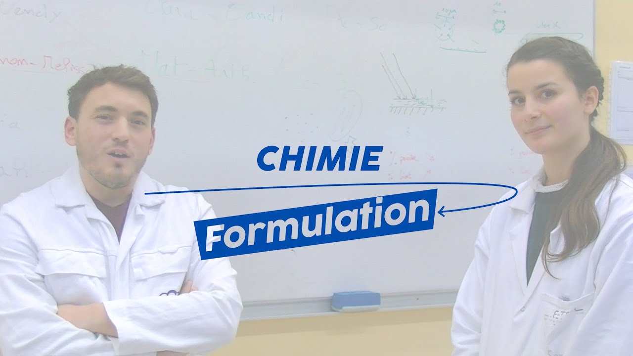 Découvre ta formation : la chimie de formulation
