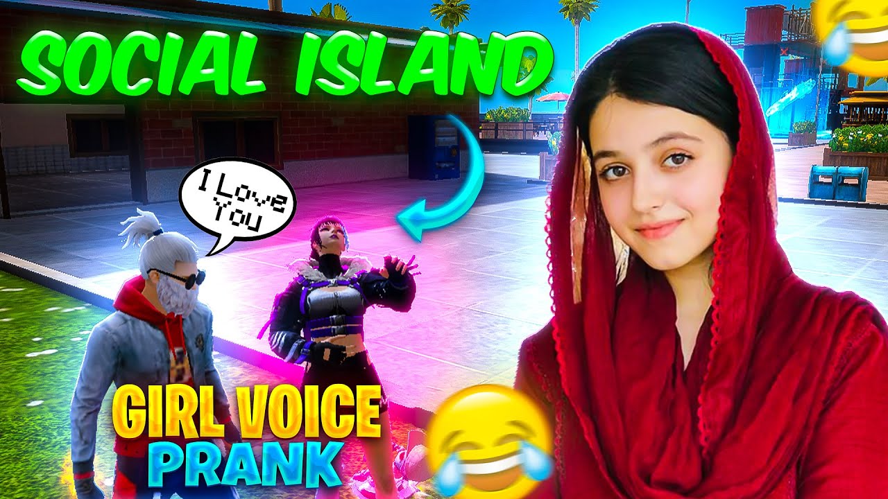 girl voice prank on social island 😂 girl voice prank in free fire 🔥 GH Extra