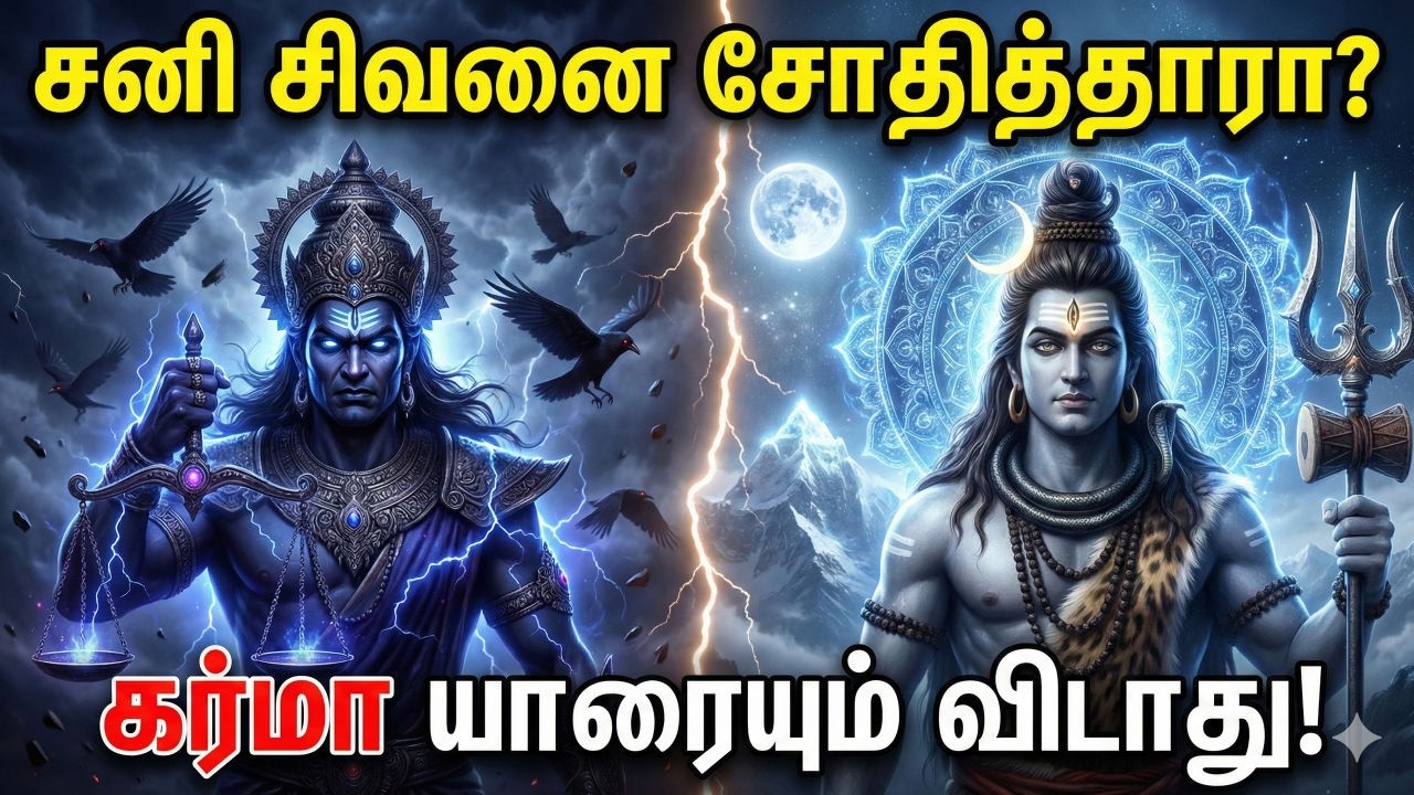 சனீஸ்வரன் சிவனையே சோதித்தாரா? | கர்மா vs தர்மம் உண்மை கதை