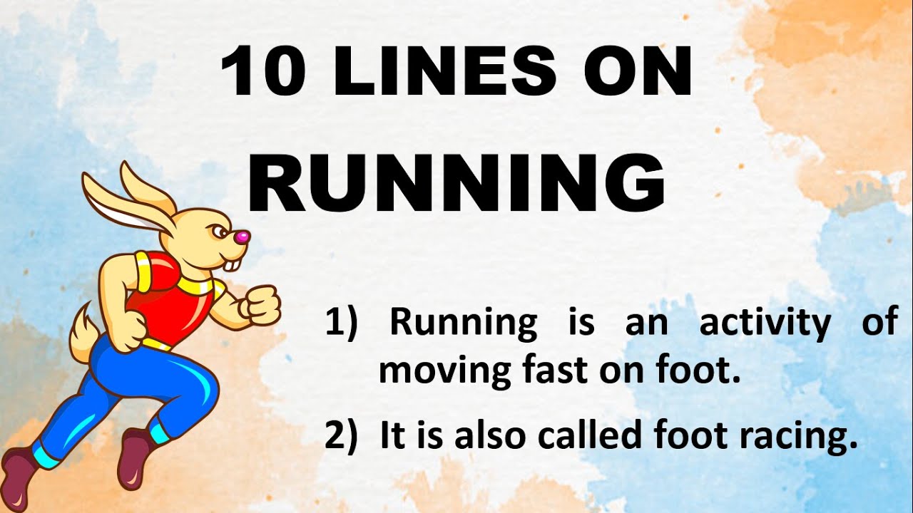 10 Lines on Running in English | Running Race | Few Lines on Running