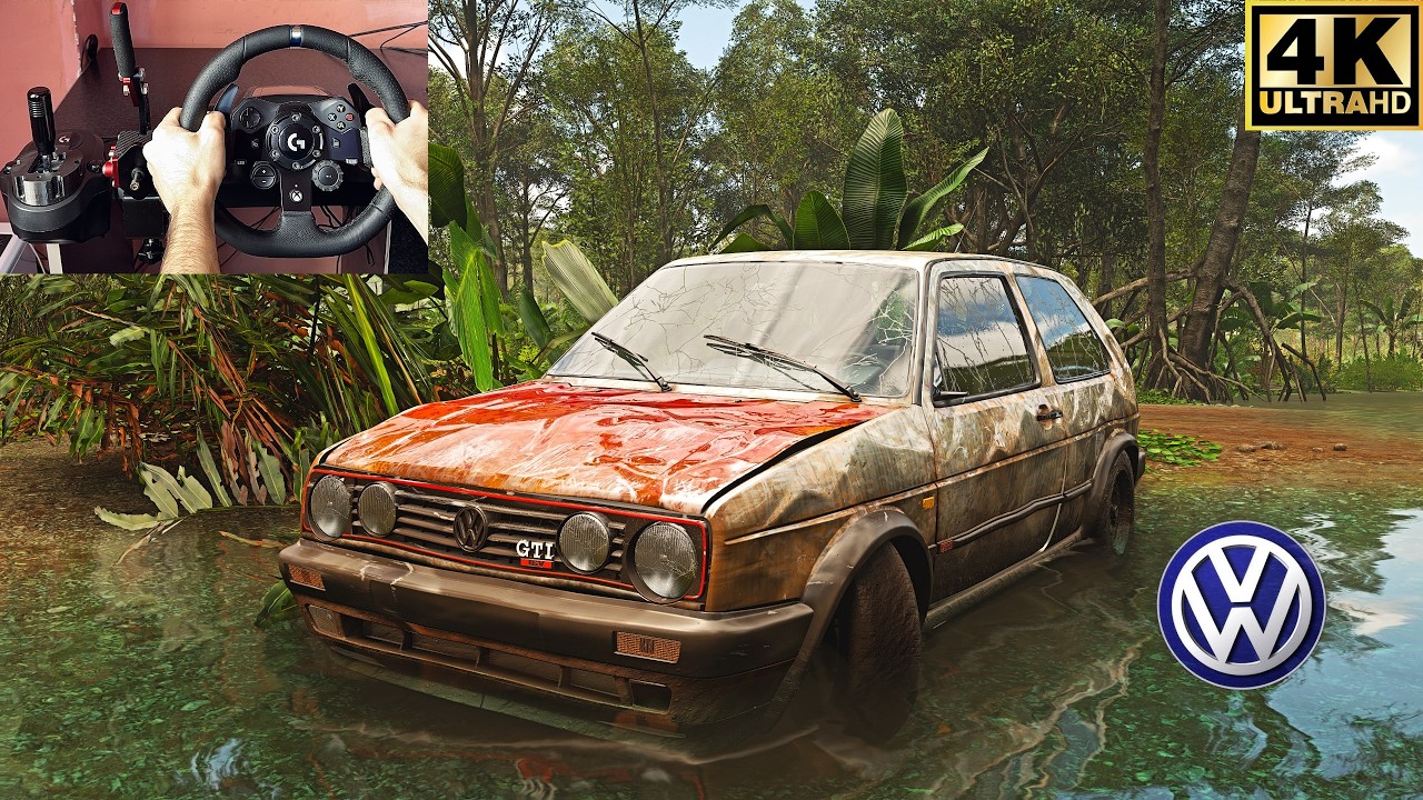 Rebuilding Volkswagen Volkswagen Golf Gti 16v Mk2 | Forza Horizon 5 | Steering Wheel Gameplay