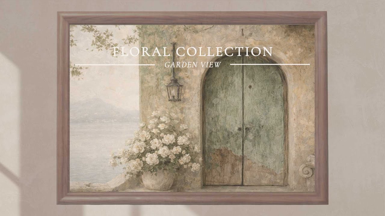 Garden View Artwork | Vintage Art for TV | Floral Collection (1 Hour Ambient Display)