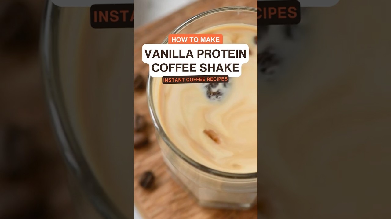 How to Make a Vanilla Protein Coffee Shake 🥤☕ | Healthy & Easy Summer Iced Coffee Smoothie