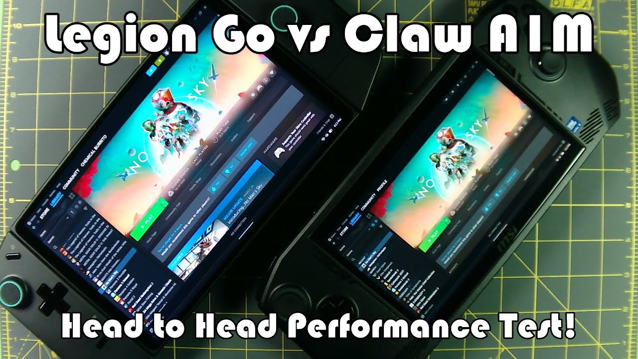 Lenovo Legion Go vs MSI Claw AM (135H): Performance Testing featuring No Man's Sky