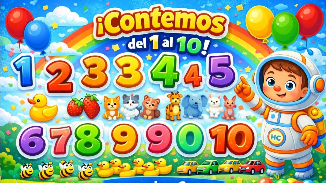 🔢✨ CUENTA del 1 al 10 con Helio Curioso 🚀#heliocurioso #pequeexploradores #aprenderjugando