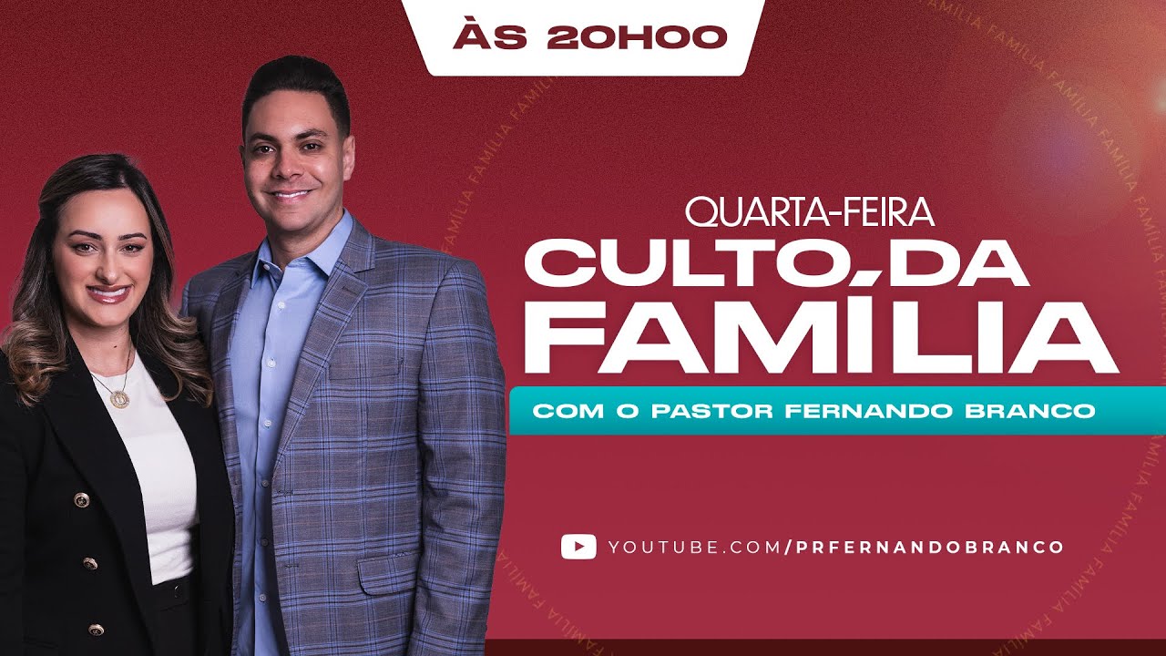 CULTO DA FAM&Iacute;LIA - QUARTA 25/03/2026