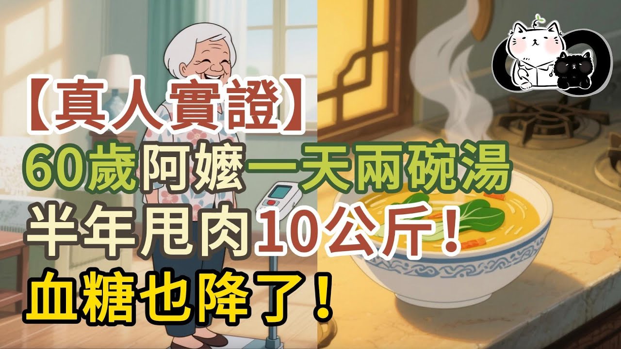 【真人實證】60歲阿嬤，一天兩碗湯，半年甩肉10公斤！血糖也降了！
