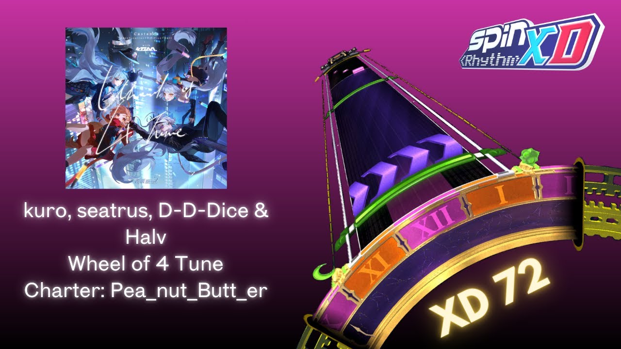 SRXD Custom: kuro, seatrus, D-D-Dice & Halv - Wheel of 4 Tune | Charted by Pea_nut_Butt_er
