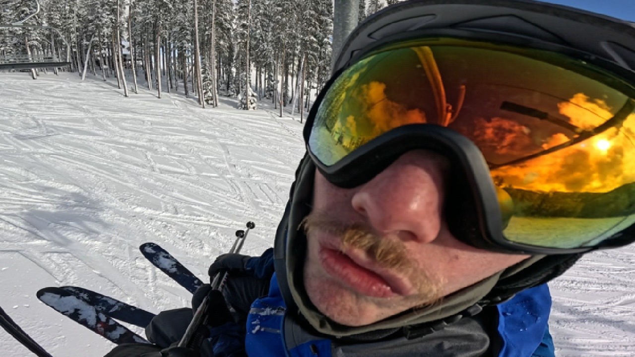 Eli Attempting to Ski on Powder (Days 6 and 7 of Skiing)