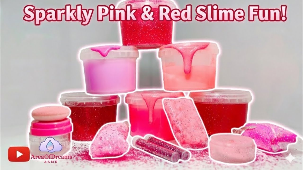 ASMR 💒 : Pink Slime, Clay & Water Sounds for Relaxation & Bliss🌸✨