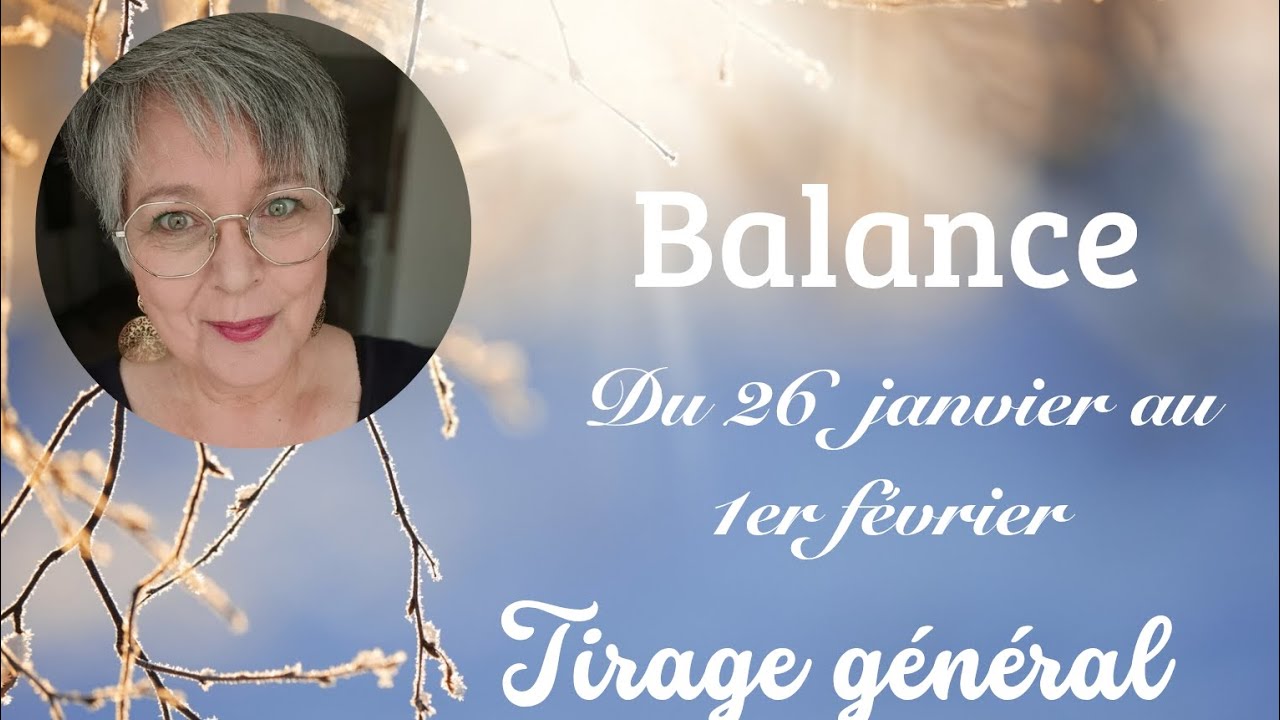 ♎ Balance du 26 janvier au 1er février tirage général ✨ Retour de la joie🍀🌈🎁#guidance 